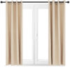 2 Indoor/Outdoor Blackout Curtain Panels with Grommet Top - 52 x 108 in (1.32 x 2.74 m) - Beige 2 Indoor/Outdoor Blackout Curtain Panels with Grommet Top - 52 x 108 in (1.32 x 2.74 m) - Beige