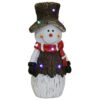 Sunnydaze Rustic Twinkling Snowman Statue with LED Lights Sunnydaze Rustic Twinkling Snowman Statue with LED Lights
