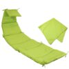 Sunnydaze Hanging Lounge Chair Replacement Cushion and Umbrella, Apple Green Sunnydaze Hanging Lounge Chair Replacement Cushion and Umbrella, Apple Green