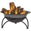 Sunnydaze Dark Gray Wood Burning Cast Iron Fire Pit Bowl - 24-Inch Sunnydaze Dark Gray Wood Burning Cast Iron Fire Pit Bowl - 24-Inch