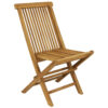 Sunnydaze Hyannis Teak Outdoor Folding Patio Chair with Slat Back - 1 Chair Sunnydaze Hyannis Teak Outdoor Folding Patio Chair with Slat Back - 1 Chair