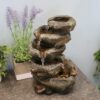Sunnydaze Rocky Falls Indoor Tabletop Water Fountain with LED - 10-Inch Sunnydaze Rocky Falls Indoor Tabletop Water Fountain with LED - 10-Inch