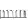 Sunnydaze Set of 2 Strasbourg Steel Decorative Border Fence with Posts - 37-Inch Sunnydaze Set of 2 Strasbourg Steel Decorative Border Fence with Posts - 37-Inch