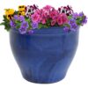 Sunnydaze Studio Ceramic Indoor/Outdoor Planter - Imperial Blue - 18-Inch Sunnydaze Studio Ceramic Indoor/Outdoor Planter - Imperial Blue - 18-Inch