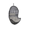 Sunnydaze Cordelia Hanging Egg Chair, Resin Wicker, Large Basket Design, Outdoor Use, Includes Cushion, Gray Sunnydaze Cordelia Hanging Egg Chair, Resin Wicker, Large Basket Design, Outdoor Use, Includes Cushion, Gray