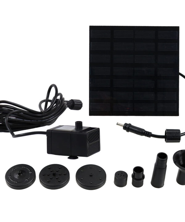 Sunnydaze Solar Fountain Water Pump Kit - 20-Inch Lift - 40 GPH