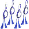 4 Rope Tiebacks with Tassels - Blue 4 Rope Tiebacks with Tassels - Blue