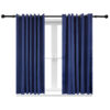 2 Indoor/Outdoor Blackout Curtain Panels with Grommet Top - 100 x 84 in (2.54 x 2.13 m)  - Blue