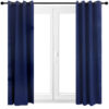 2 Indoor/Outdoor Blackout Curtain Panels with Grommet Top - 52 x 108 in (1.32 x 2.74 m)  - Blue
