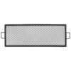 Sunnydaze X-Marks Rectangle Fire Pit Cooking Grill, 36-inch x 15-inch