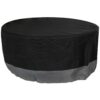 Sunnydaze Round 2-Tone Outdoor Fire Pit Cover - Gray/Black - 48-Inch Sunnydaze Round 2-Tone Outdoor Fire Pit Cover - Gray/Black - 48-Inch