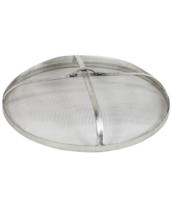 Sunnydaze Stainless Steel Fire Pit Spark Screen, 24-Inch