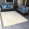 Sunnydaze Abstract Impressions Patio Area Rug in Golden Fire - 7 x 10 Foot Sunnydaze Abstract Impressions Patio Area Rug in Golden Fire - 7 x 10 Foot