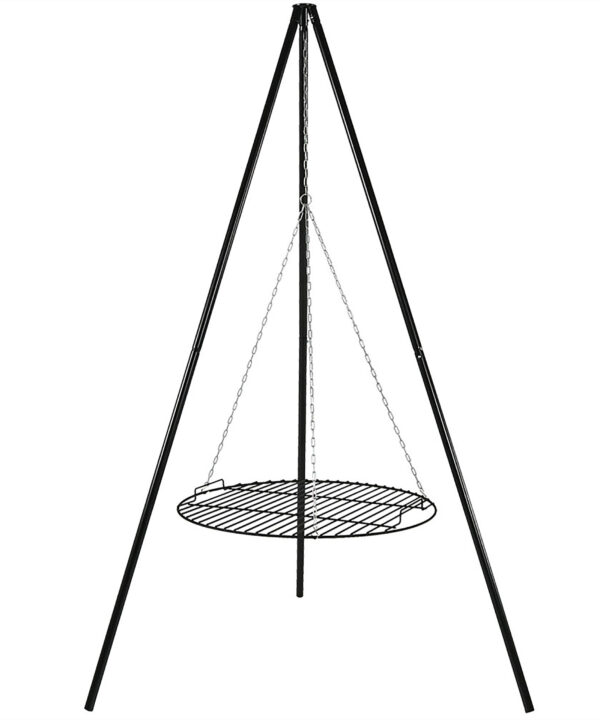 Sunnydaze Tripod Grilling Set with Cooking Grate - 22-Inch