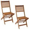 Sunnydaze Meranti Wood Outdoor Folding Patio Chairs - Set of 2 - Teak Oil Finish Sunnydaze Meranti Wood Outdoor Folding Patio Chairs - Set of 2 - Teak Oil Finish