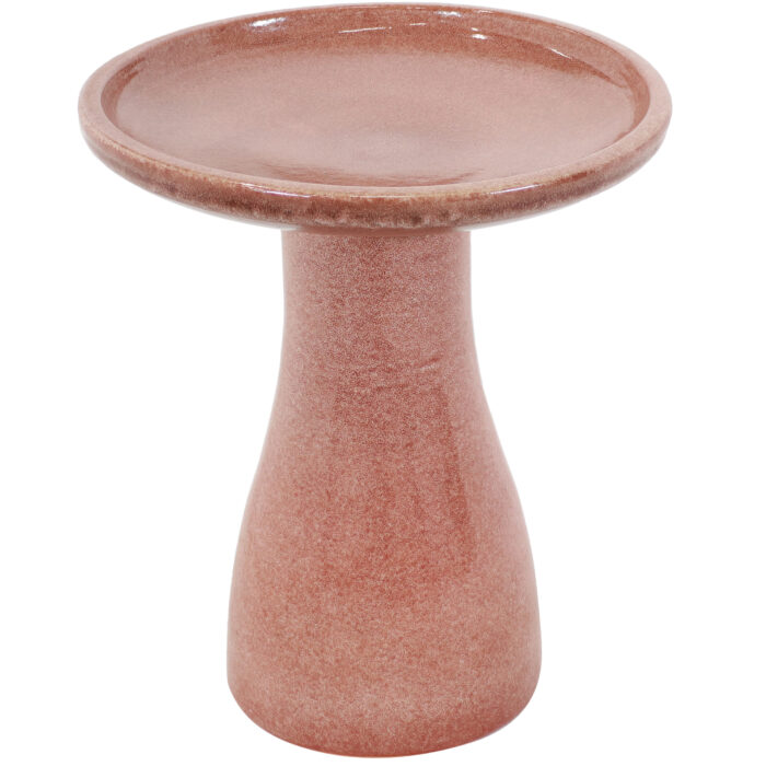 Sunnydaze Duo-Tone Ceramic Bird Bath - UV/Frost-Resistant - Lava