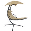 Sunnydaze Floating Chaise Lounge Chair, Beige