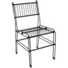 Indoor/Outdoor Steel Wire Dining Chair - Black Indoor/Outdoor Steel Wire Dining Chair - Black
