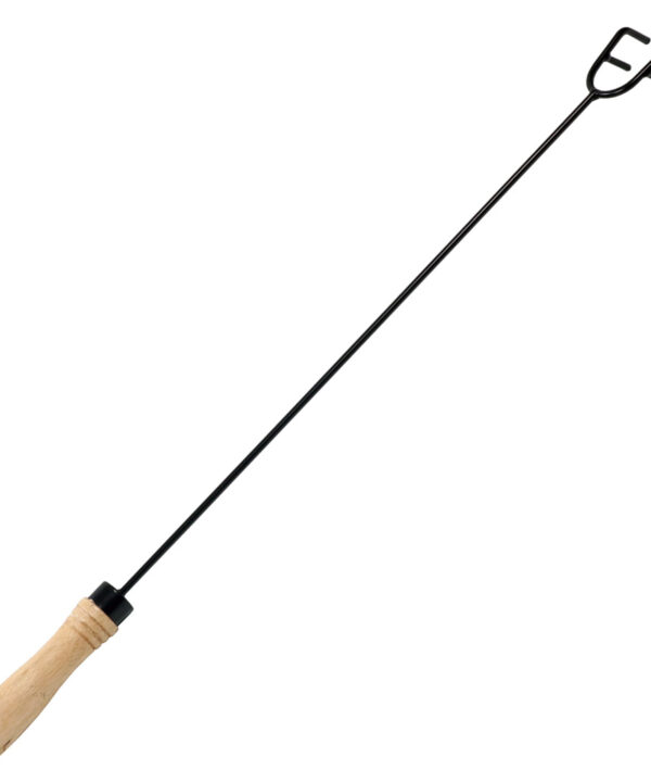 Sunnydaze Fire Pit Poker with Wood Handle - 26-Inch