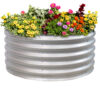 Sunnydaze 36 in (91.44 cm) Round Galvalume Steel Raised Garden Bed - Silver Sunnydaze 36 in (91.44 cm) Round Galvalume Steel Raised Garden Bed - Silver