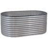 Sunnydaze Oval Stand-Up Steel Raised Garden Bed - 79" W x 32" H - Silver Sunnydaze Oval Stand-Up Steel Raised Garden Bed - 79" W x 32" H - Silver