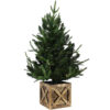 3′ Battery Operated Pre-Lit Farmhouse Fir Artificial Christmas Tree