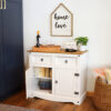 Solid Pine Sideboard with 2 Drawers and 2 Doors – White Solid Pine Sideboard with 2 Drawers and 2 Doors – White