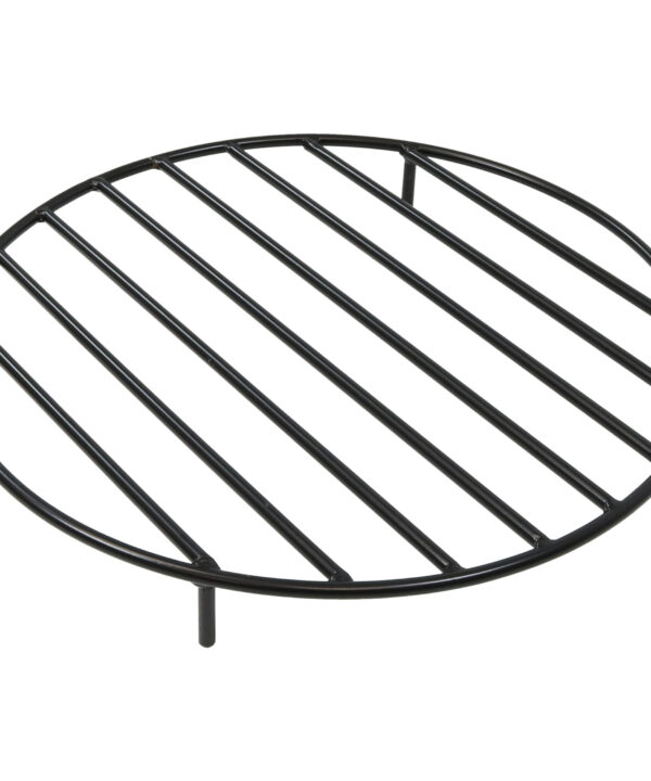 Sunnydaze Round Steel Outdoor Fire Pit Grate, 24-Inch