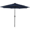 Sunnydaze Solar Powered LED Lighted Patio Umbrella with Tilt & Crank, 9 Foot, Navy Blue Sunnydaze Solar Powered LED Lighted Patio Umbrella with Tilt & Crank, 9 Foot, Navy Blue