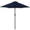 Sunnydaze Aluminum 7.5 Foot Patio Umbrella with Tilt & Crank, Blue