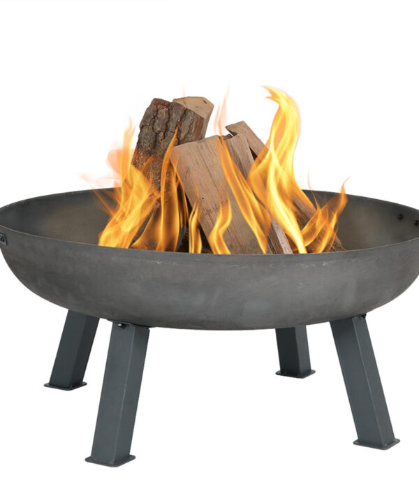 Sunnydaze Rustic Cast Iron Fire Pit Bowl, Steel, 34-Inch