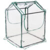 Sunnydaze Mini Greenhouse with 2 Side Doors - Clear - 2 x 2 Feet