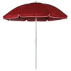 Sunnydaze Steel 5 Foot Beach Umbrella with Tilt Function, Red