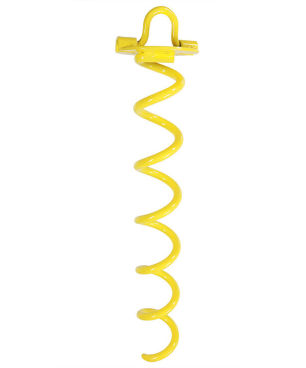 Sunnydaze Yellow Spiral Anchor, 16-Inch
