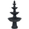 Sunnydaze 4-Tier Pineapple Outdoor Water Fountain - Black Finish - 52-Inch Sunnydaze 4-Tier Pineapple Outdoor Water Fountain - Black Finish - 52-Inch