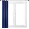 Indoor/Outdoor Blackout Curtain Panel with Grommet Top - 52 x 120  in (1.32 x 3 m)  - Blue