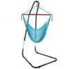 Sunnydaze Caribbean Extra Large Hammock Chair with Adjustable Stand, Soft-Spun Polyester, 40 Inch Wide Seat, Sky Blue Sunnydaze Caribbean Extra Large Hammock Chair with Adjustable Stand, Soft-Spun Polyester, 40 Inch Wide Seat, Sky Blue