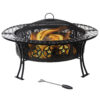 Sunnydaze Four Star Large Fire Pit Table with Spark Screen - 40-Inch Sunnydaze Four Star Large Fire Pit Table with Spark Screen - 40-Inch
