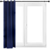 Indoor/Outdoor Blackout Curtain Panel with Grommet Top - 52 x 108 in (1.32 x 2.74 m)  - Blue