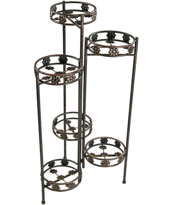 Sunnydaze Tiered Folding Plant Stand, 6-Tier Plant Stand