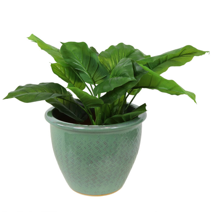 Ocean Villa Ceramic Indoor/Outdoor Planter - 15-Inch - Seaside Dreams