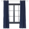 2 Indoor/Outdoor Curtain Panels with Grommet Top - 52 x 120 in (1.32 x 3 m) - Blue