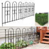 Sunnydaze Decorative Finial Garden Landscape - Iron Border Fence - Black - 2-Piece Sunnydaze Decorative Finial Garden Landscape - Iron Border Fence - Black - 2-Piece