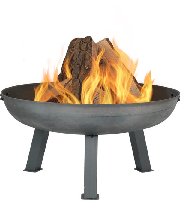 Sunnydaze Rustic Cast Iron Fire Pit Bowl, Steel, 30-Inch