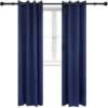 2 Indoor/Outdoor Blackout Curtain Panels with Grommet Top - 52 x 96 in (1.32 x 2.43 m) - Blue