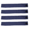 4 Fabric Curtain Tiebacks with Buttons - Blue 4 Fabric Curtain Tiebacks with Buttons - Blue