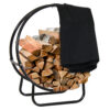 Sunnydaze Steel Firewood Log Hoop, Size and Color Options Available, Black, 24-Inch, Hoop and Cover Combo Sunnydaze Steel Firewood Log Hoop, Size and Color Options Available, Black, 24-Inch, Hoop and Cover Combo