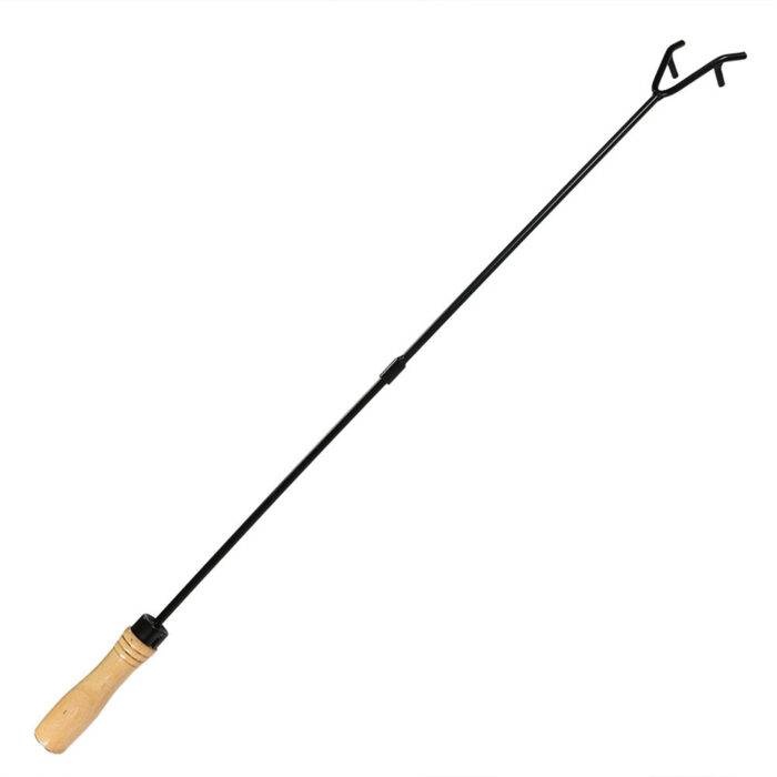 Sunnydaze Fire Pit Poker with Wood Handle - 32-Inch