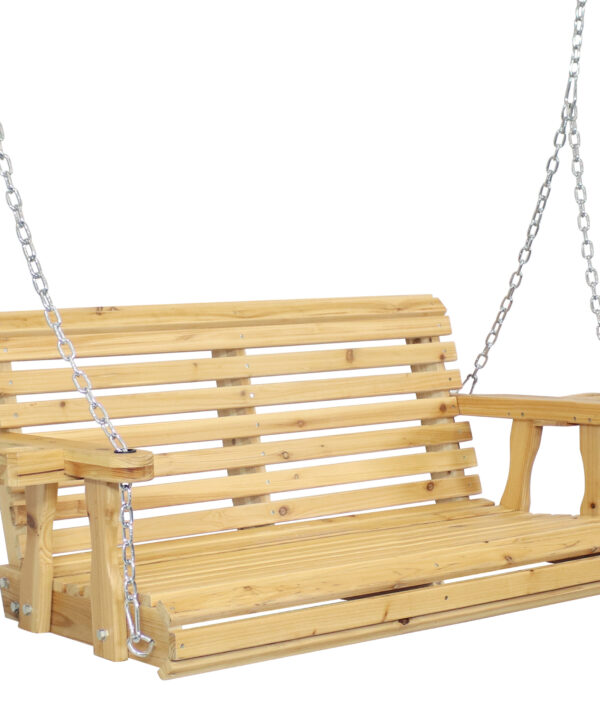 Traditional Wooden Porch Swing