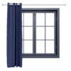Indoor/Outdoor Curtain Panel with Grommet Top - 52 x 96 in (1.32 x 2.43 m) - Blue